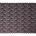 Wine Red Metallic Lace Fabric 110cm