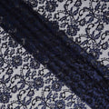 Navy Blue Metallic Lace Fabric 110cm