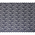 Navy Blue Metallic Lace Fabric 110cm