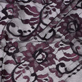 Dark Purple Metallic Lace Fabric 110cm