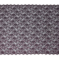 Dark Purple Metallic Lace Fabric 110cm