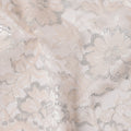 Ivory Beige Metallic Floral Fabric 110cm