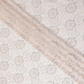 Ivory Beige Metallic Floral Fabric 110cm