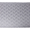 Silver Grey Metallic Floral Fabric 110cm