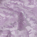 Lilac Purple Metallic Floral Fabric 110cm