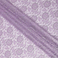 Lilac Purple Metallic Floral Fabric 110cm