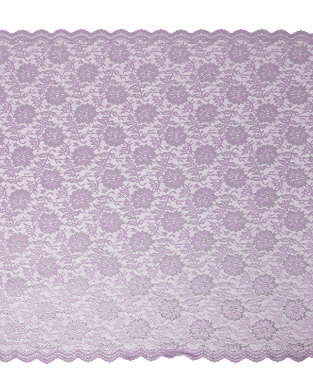Lilac Purple Metallic Floral Fabric 110cm