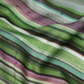 Multicolor Stripe Silk Satin Fabric 140cm