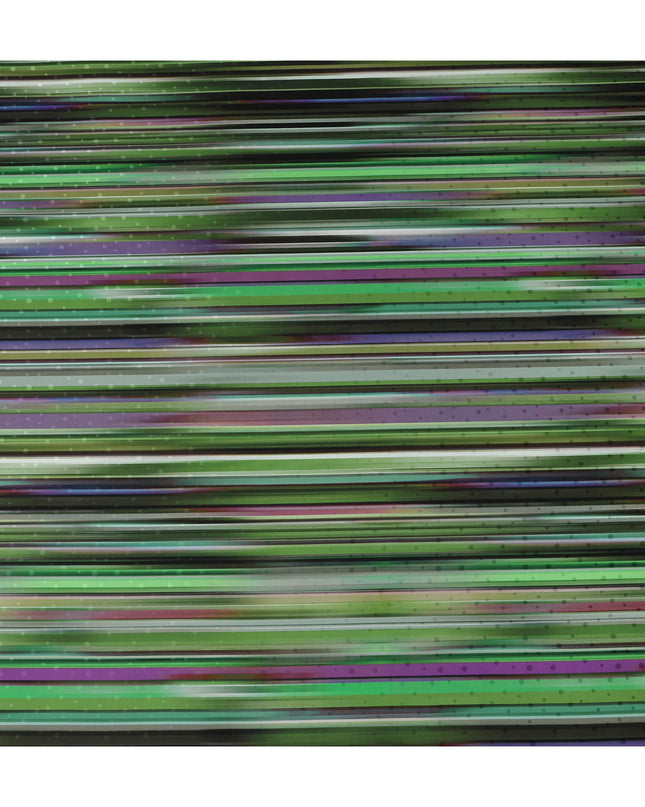 Multicolor Stripe Silk Satin Fabric 140cm