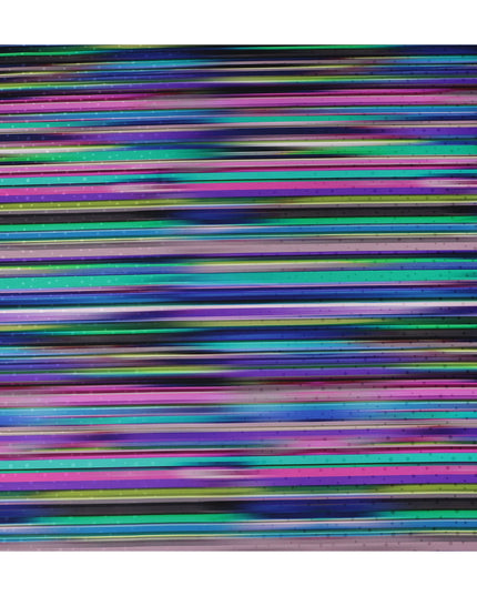 Multicolor Stripe Silk Satin Fabric 140cm