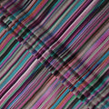 Multicolor Stripe Silk Satin Fabric 140cm