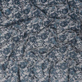 Steel Blue Metallic Lace Fabric 110cm