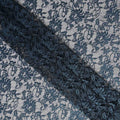 Steel Blue Metallic Lace Fabric 110cm