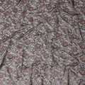 Mocha Brown Metallic Lace Fabric 110cm