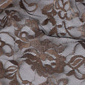 Mocha Brown Metallic Lace Fabric 110cm