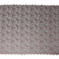 Mocha Brown Metallic Lace Fabric 110cm