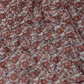 Rust Brown Metallic Lace Fabric 110cm