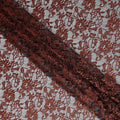 Rust Brown Metallic Lace Fabric 110cm