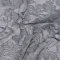 Grey Metallic Crinkle Jacquard Fabric 110cm