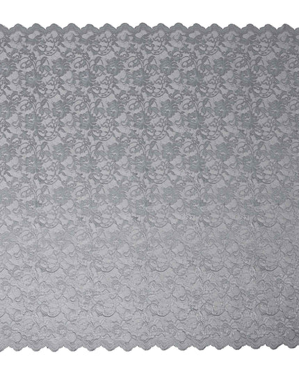 Grey Metallic Crinkle Jacquard Fabric 110cm