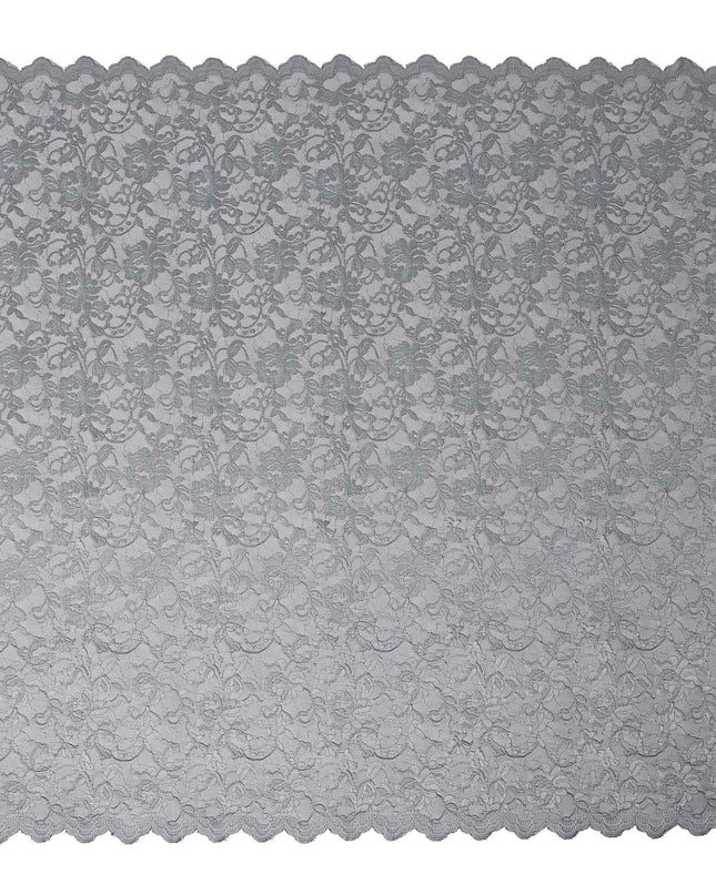 Grey Metallic Crinkle Jacquard Fabric 110cm