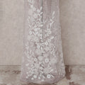 Blush Pink Floral Tulle Fabric 140cm Korea