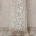Ivory White Floral Tulle Fabric 140cm Korea