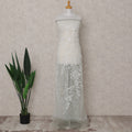 Silver Grey Floral Tulle Fabric 140cm Korea