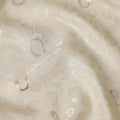 Ivory Cream Animal Skin Silk Crepe Fabric 140cm