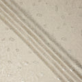 Ivory Cream Animal Skin Silk Crepe Fabric 140cm