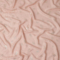 Blush Rose Pink Animal Skin Silk Crepe Fabric 140cm