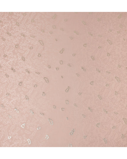 Blush Rose Pink Animal Skin Silk Crepe Fabric 140cm