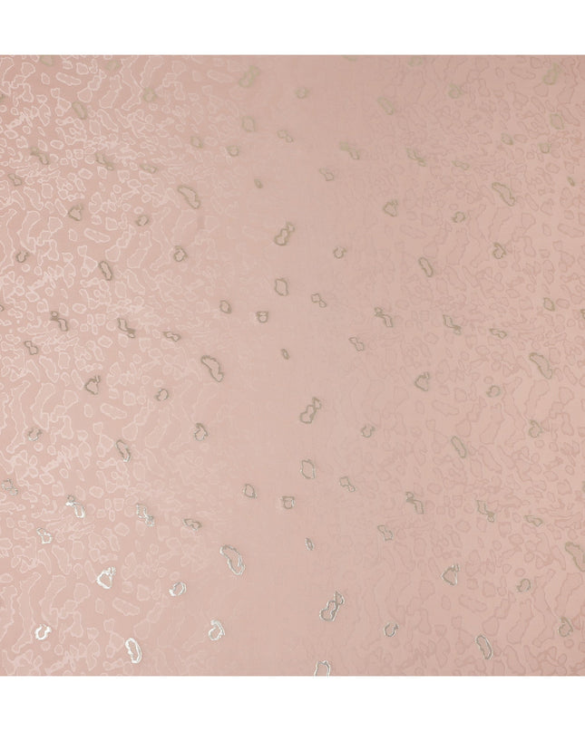 Blush Rose Pink Animal Skin Silk Crepe Fabric 140cm