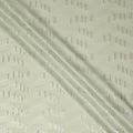 Sage Green Lurex Stripe Silk Crepe 140cm