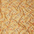 Golden Mustard Floral Viscose Fabric 110cm