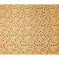 Golden Mustard Floral Viscose Fabric 110cm