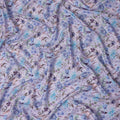 Lavender Lilac Floral Viscose Fabric 110cm