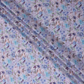 Lavender Lilac Floral Viscose Fabric 110cm