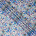 Blue Floral Digital Printed Viscose Fabric 110cm | Indian