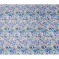 Blue Floral Digital Printed Viscose Fabric 110cm | Indian