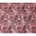 Buy Pink Floral Design Viscose Crepe 110cm