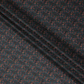 Deep Teal Green Leaf Print Viscose Fabric 110cm