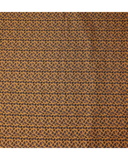 Buy Gold Abstract Design Viscose Crepe 110cm