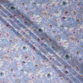 Purple Floral Digital Printed Viscose Fabric 110cm | Indian