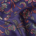 Buy Purple Floral Design Viscose Crepe 110cm