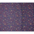 Buy Purple Floral Design Viscose Crepe 110cm