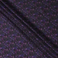 Buy Purple Paisley Design Viscose Crepe 110cm