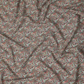 Buy Brown Floral Design Viscose Crepe 110cm