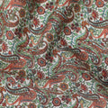 Buy Brown Floral Design Viscose Crepe 110cm