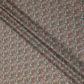 Buy Brown Floral Design Viscose Crepe 110cm